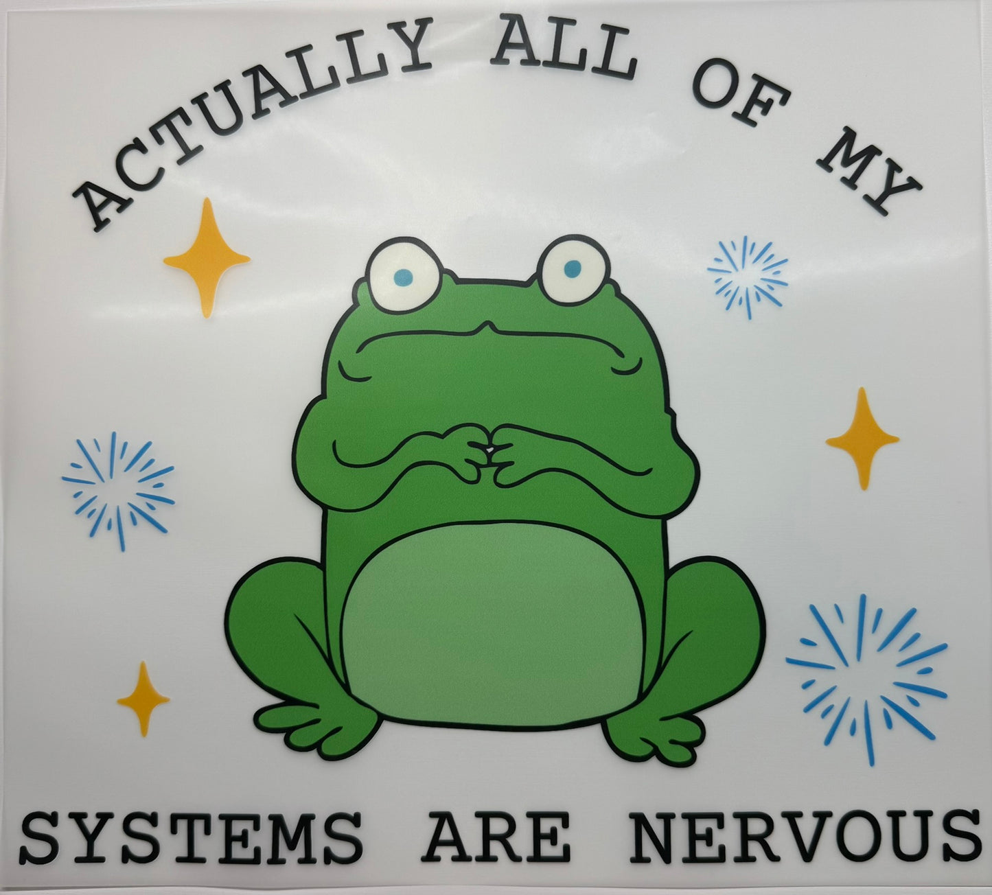 Nervous Frog Decal