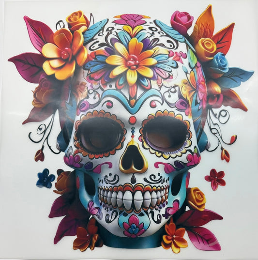 Mexican Skull Decal