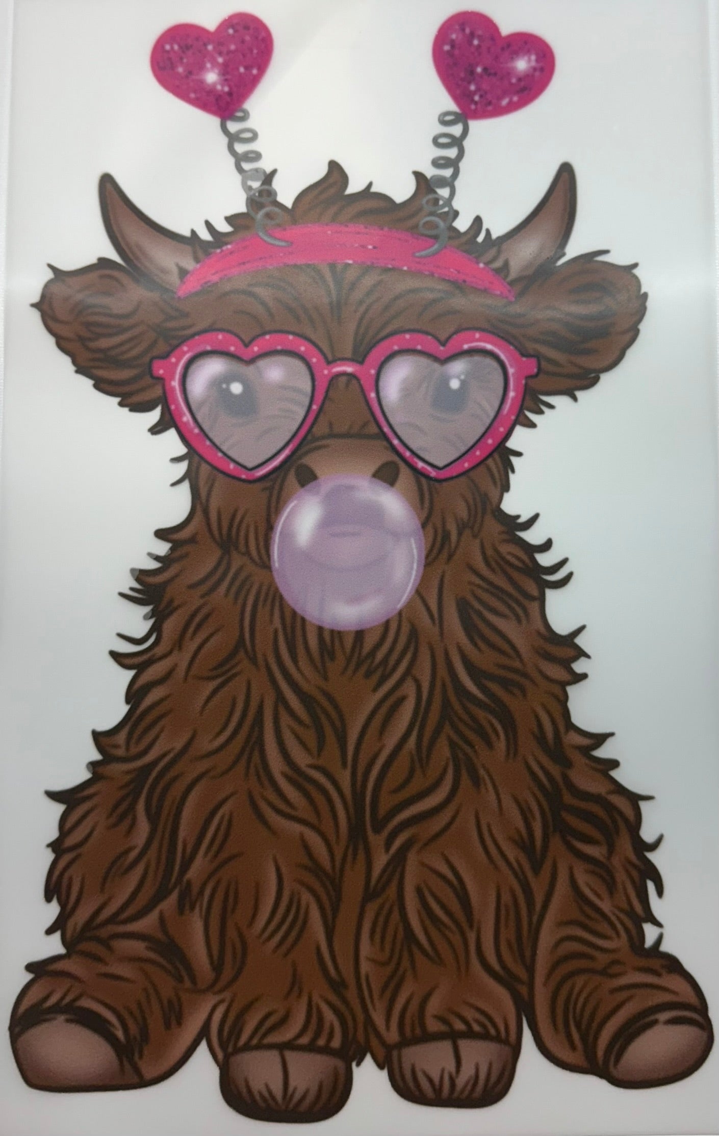Bubble Gum Cow 2 Decal