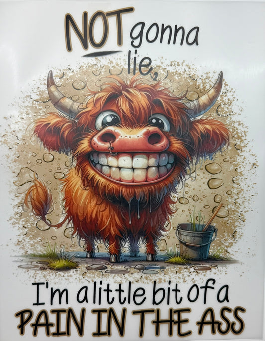 Not Gonna Lie Cow Decal