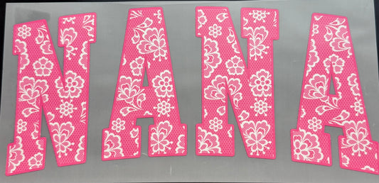 Nana-Pink Decal