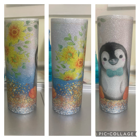 Penguin Glitter Tumbler