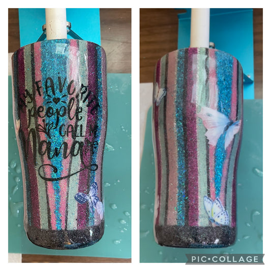 Nana Glittered Tumbler