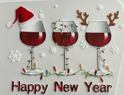 Happy New Year Wine- (Small)