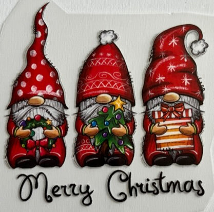 Gnomes Merry Christmas- (Small)