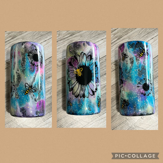 15 oz. Sunflower and Bees Tumbler