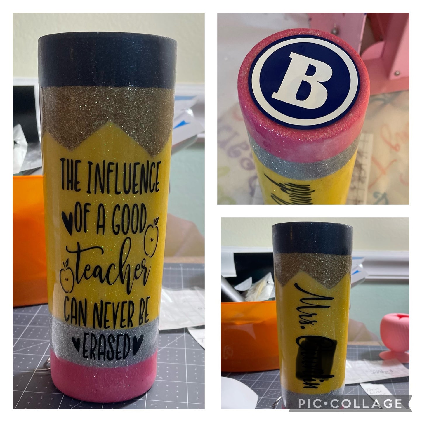 Teacher Pencil Tumbler