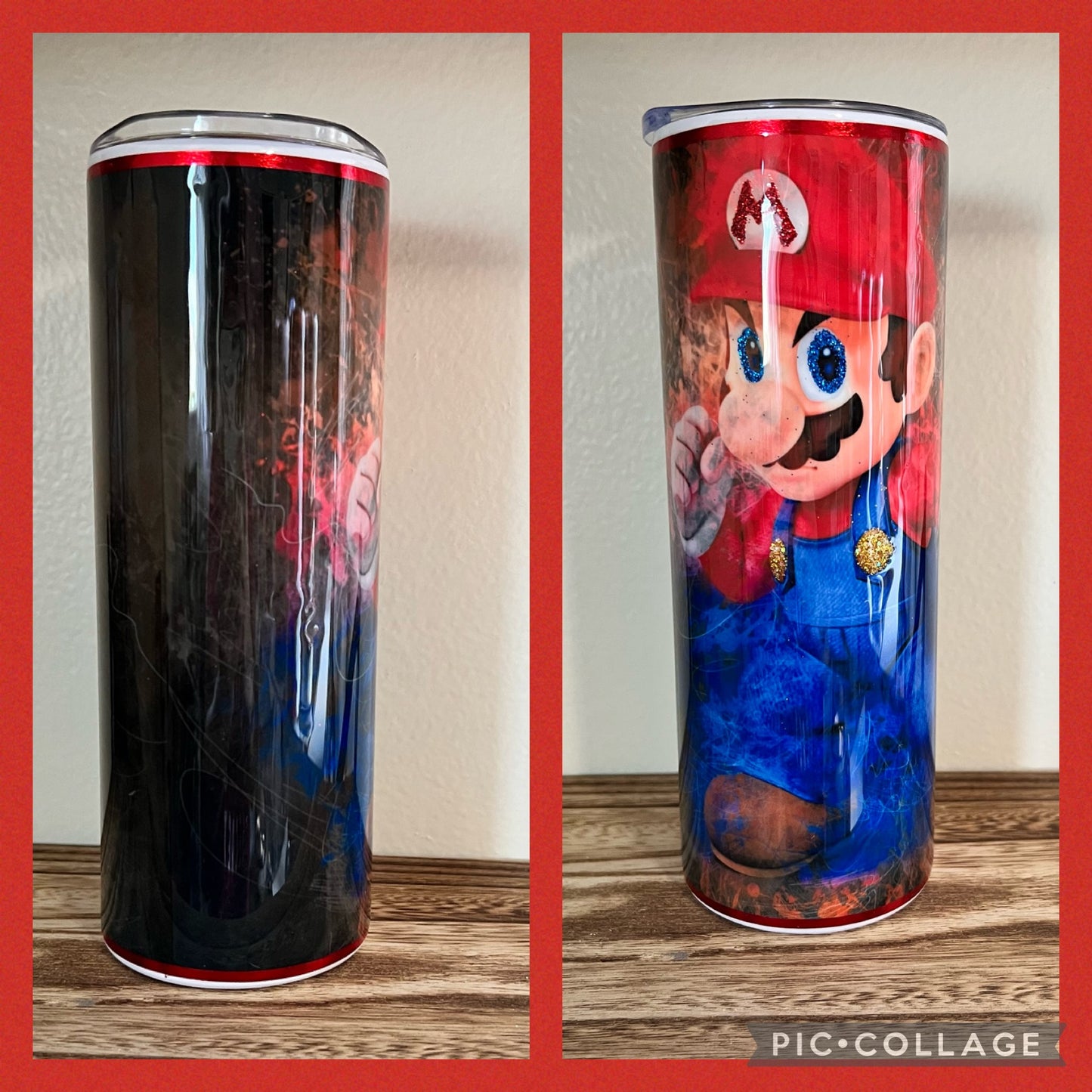 Bedazzled Mario Tumbler