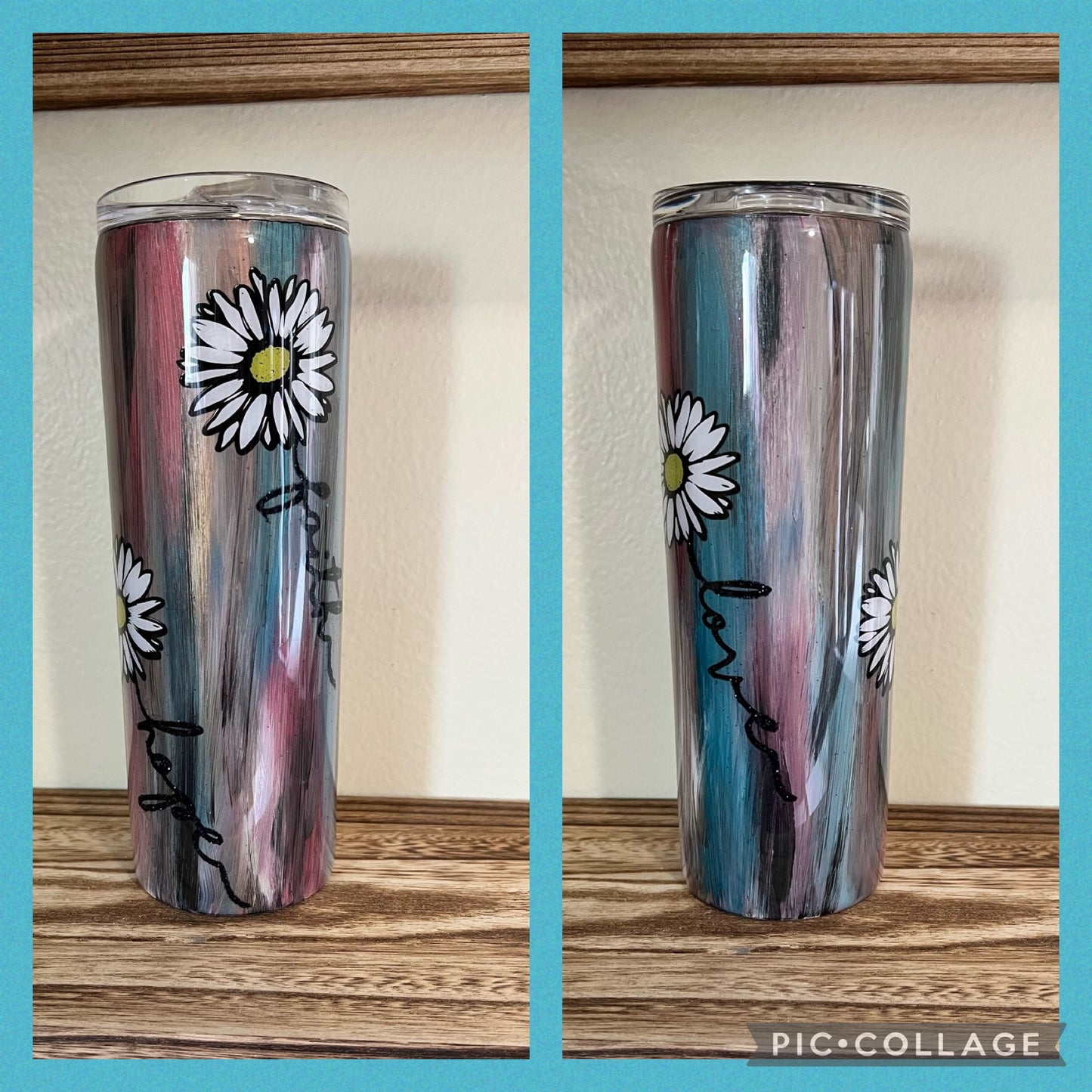 Daisy Faith Hope & Love Tumbler